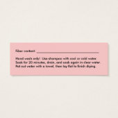 Geschenktafel (Rückseite)