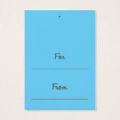 Geschenktafel - Blau und braun (Rückseite)