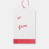 Geschenktafel für Weihnachtsgeschenke in Handschri Geschenkanhänger (Rückseite)