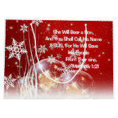 Geschenktafel Geburt Jesu Große Geschenktüte (Rückseite)