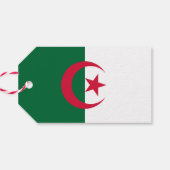 Geschenktafel mit der Flagge Algeriens Geschenkanhänger (Rückseite Horizontal)