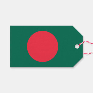 Geschenktafel mit der Flagge Bangladeschs Geschenkanhänger