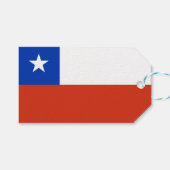 Geschenktafel mit der Flagge des Chilen Geschenkanhänger (Vorderseite (Horizontal))
