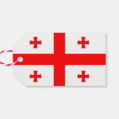 Geschenktafel mit der Flagge Georgiens Geschenkanhänger (Rückseite Horizontal)