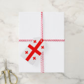 Geschenktafel mit der Flagge Georgiens Geschenkanhänger (Mit Garn)