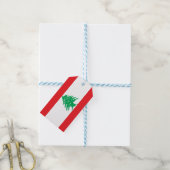 Geschenktafel mit der Flagge Libanons Geschenkanhänger (Mit Garn)