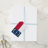 Geschenktafel mit Flag North Carolina Staat, USA Geschenkanhänger (Mit Garn)