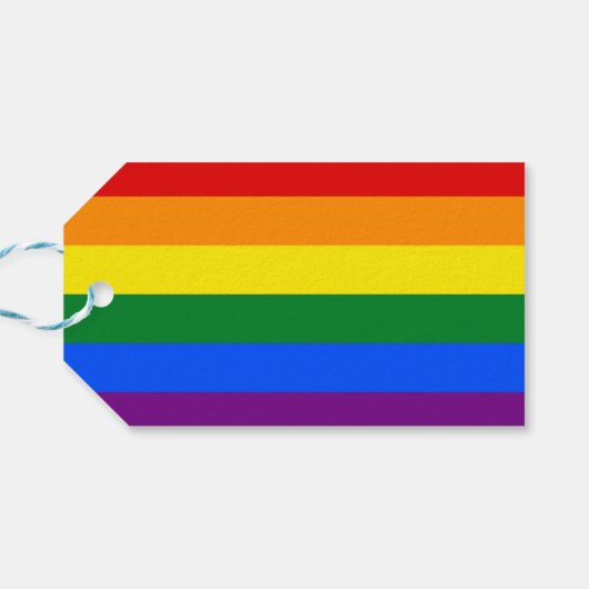 Geschenktafel mit Flagge für LGBT Geschenkanhänger (Rückseite Horizontal)