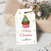 Geschenktafeln für Cupcake, Weihnachtsgunst Geschenkanhänger