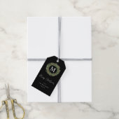 Geschenktafeln für die Black-Wreath-Monogramm Geschenkanhänger (Mit Garn)