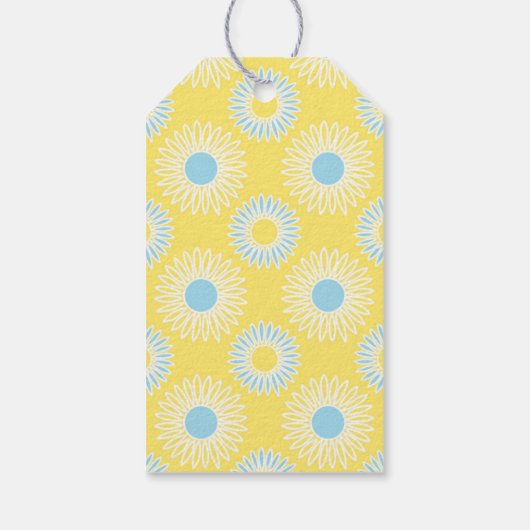 Geschenktafeln für gelbe Sonnenblumen Geschenkanhänger (Rückseite)