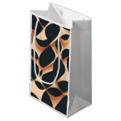 Geschenktafeln von AI-generierten Mustern Kleine Geschenktüte (Vorderseite Schrägansicht)