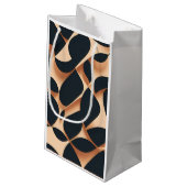 Geschenktafeln von AI-generierten Mustern Kleine Geschenktüte (Rückseite Schrägansicht)