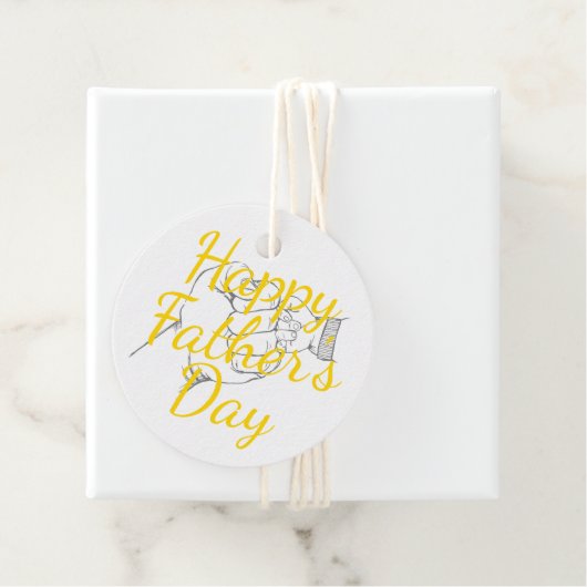 Geschenktag "Happy Vatertag" Geschenkanhänger (Beispiel)