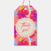 Geschenktag mit Blumenmuster mit Hibiskus Geschenkanhänger (Vorderseite)