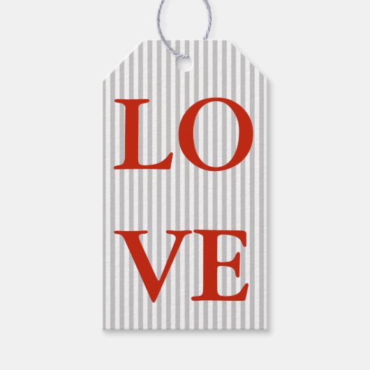 Geschenktags - LIEBE Geschenkanhänger (Vorderseite)