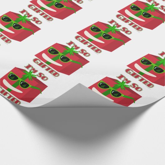 Geschenktalent Funny Weihnachten Geschenkte Gegenw Geschenkpapier (Ecke)