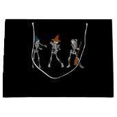 Geschenktanz |Halloween Dance Macabre Hexe Skeleto Große Geschenktüte (Vorderseite)