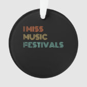 Geschenktanz| I Miss Music Festival Retro Tanz Ornament (Vorderseite)