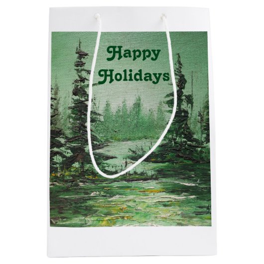 Geschenktasche Ann Hayes Ölgemälde Grünwald Mittlere Geschenktüte (Vorderseite)