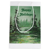 Geschenktasche Ann Hayes Ölgemälde Grünwald Mittlere Geschenktüte (Rückseite)