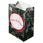 Geschenktasche - Antiquitätenmuseum Mittlere Geschenktüte (Rückseite Schrägansicht)