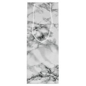 Geschenktasche aus weißem Marmor Geschenktüte Für Weinflaschen (Rückseite)