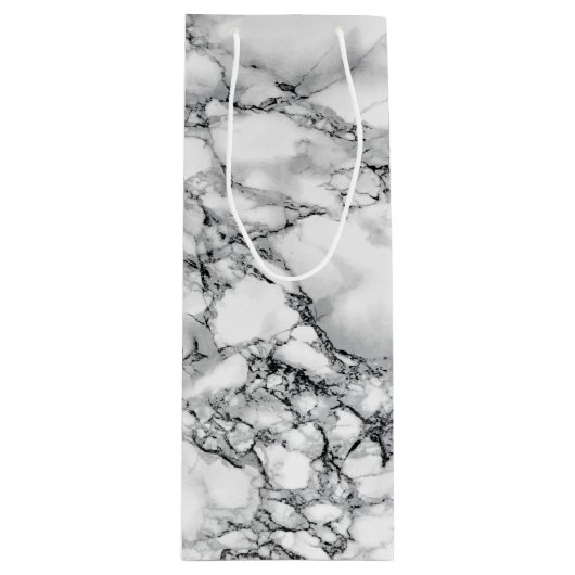 Geschenktasche aus weißem Marmor Geschenktüte Für Weinflaschen (Vorderseite)