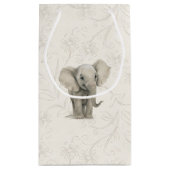 Geschenktasche - Baby Elephant2 Kleine Geschenktüte (Rückseite)