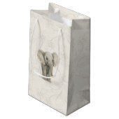 Geschenktasche - Baby Elephant2 Kleine Geschenktüte (Rückseite Schrägansicht)