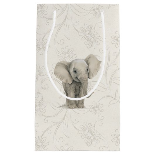 Geschenktasche - Baby Elephant2 Kleine Geschenktüte (Vorderseite)