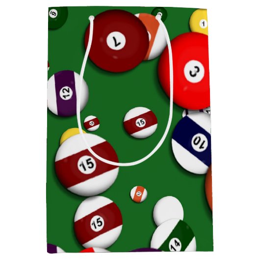 Geschenktasche - Billiards Mittlere Geschenktüte (Vorderseite)