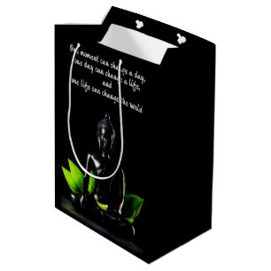 Geschenktasche Buddha-Zitats 2 Mittlere Geschenktüte