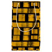 Geschenktasche Burnt Gelb Schwarz Kleine Geschenktüte (Vorderseite)