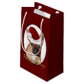 Geschenktasche der Weihnachtsfranzösischen Kleine Geschenktüte (Rückseite Schrägansicht)