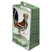 Geschenktasche Französisch Bird Green Kleine Geschenktüte (Vorderseite Schrägansicht)