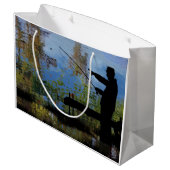 Geschenktasche für ältere Menschen Große Geschenktüte (Rückseite Schrägansicht)