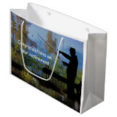 Geschenktasche für ältere Menschen Große Geschenktüte (Vorderseite Schrägansicht)