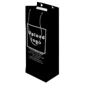 Geschenktasche für Black Wine Geschenktüte Für Weinflaschen (Rückseite Schrägansicht)