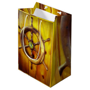 Geschenktasche für das Lenkrad des Schiffes Mittlere Geschenktüte