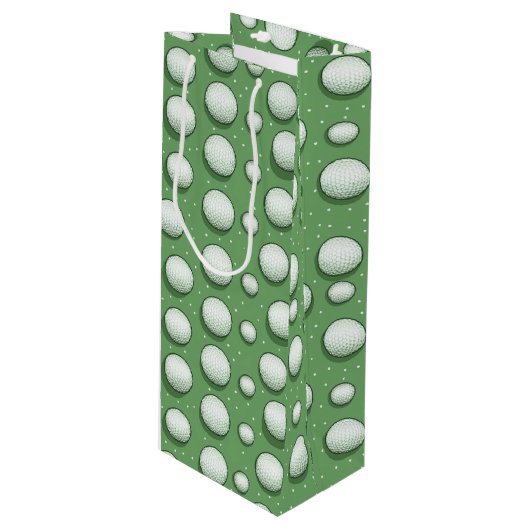 Geschenktasche für den Golfer Geschenktüte Für Weinflaschen (Vorderseite Schrägansicht)