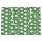 Geschenktasche für den Golfer Große Geschenktüte (Rückseite)