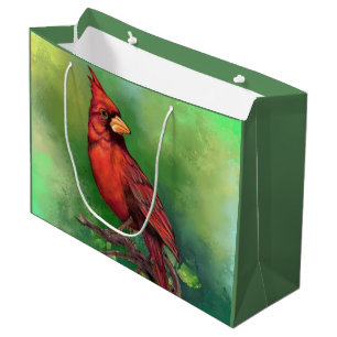Geschenktasche für den nördlichen Kardinal Große Geschenktüte