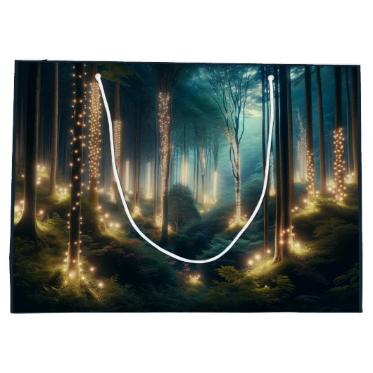Geschenktasche für den verzauberten Wald Große Geschenktüte (Rückseite)