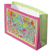 Geschenktasche für die Karibikinseln Große Geschenktüte (Rückseite Schrägansicht)