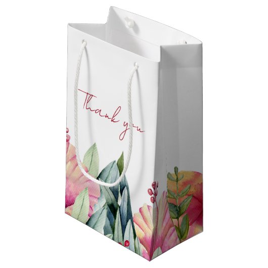 Geschenktasche für Elegante Field-Blume Gastgesche Kleine Geschenktüte (Vorderseite Schrägansicht)