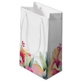 Geschenktasche für Elegante Field-Blume Gastgesche Kleine Geschenktüte (Rückseite Schrägansicht)