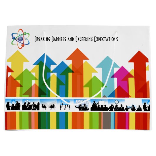 Geschenktasche für Firmengeschenke (Verkaufsteam V Große Geschenktüte (Vorderseite)