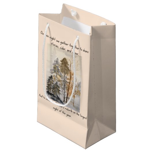 Geschenktasche für gesegnetes Weihnachten Kleine Geschenktüte (Vorderseite Schrägansicht)