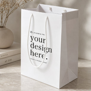 Geschenktasche für Ihr Design Upload Mittlere Geschenktüte